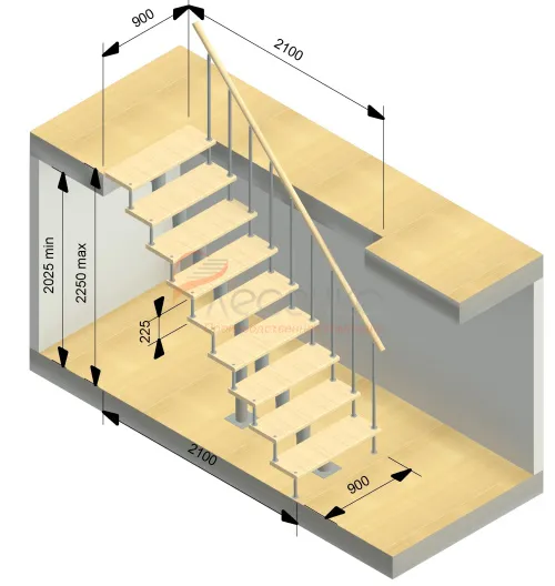 Модульная лестница Стандарт - фото 5